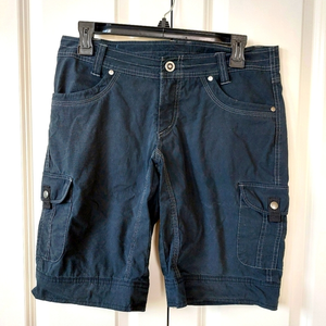 Black Cargo Hiking Bermuda Shorts sz 6 Kuhl Outdoor Athletic Water Resistant UPF